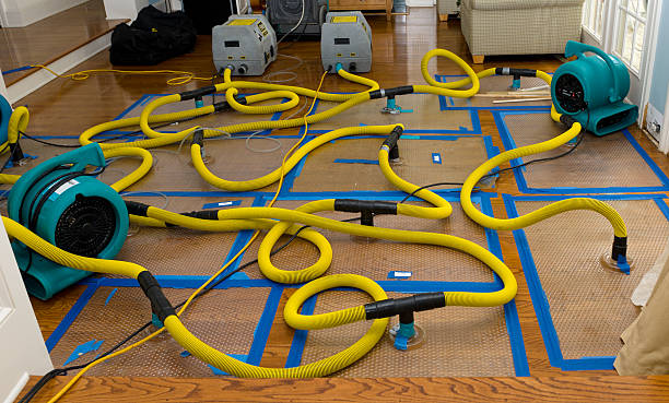 Water damage restoration process in Urbana, IA